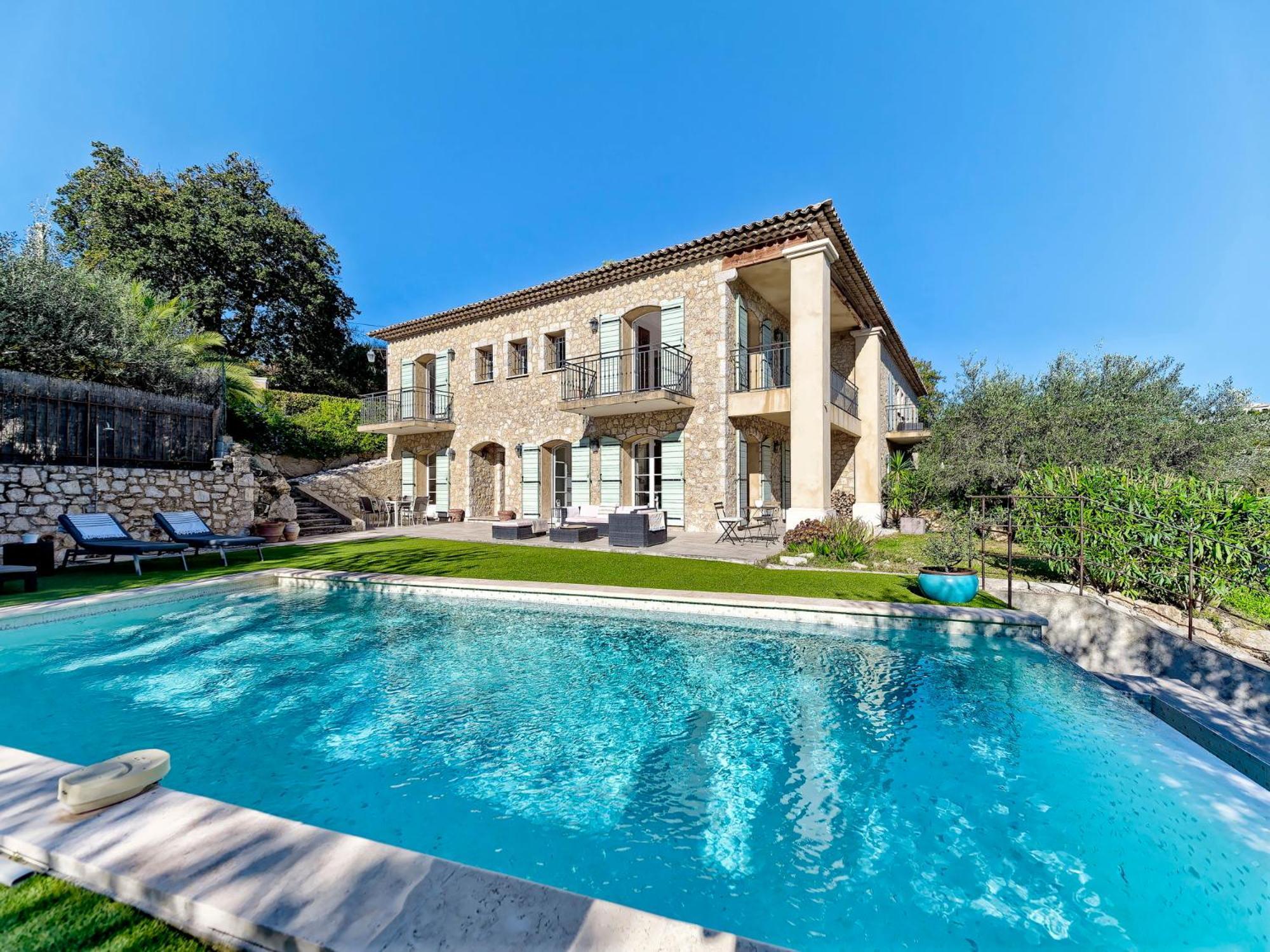 Bastide D'Architecte En Pierre Villa Cagnes-sur-Mer Bagian luar foto